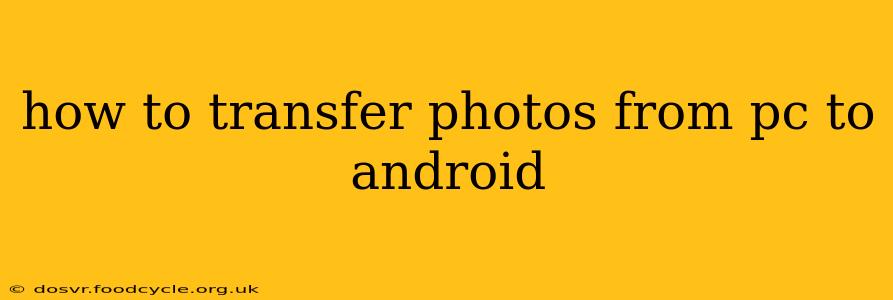 how to transfer photos from pc to android