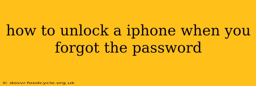how to unlock a iphone when you forgot the password