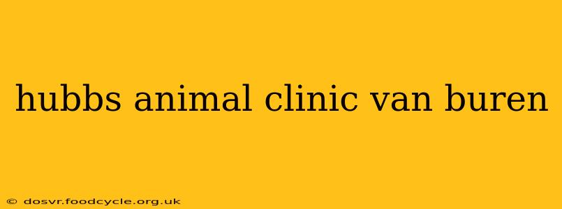 hubbs animal clinic van buren