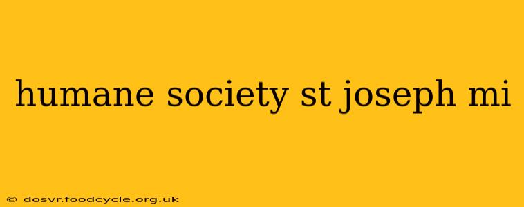 humane society st joseph mi