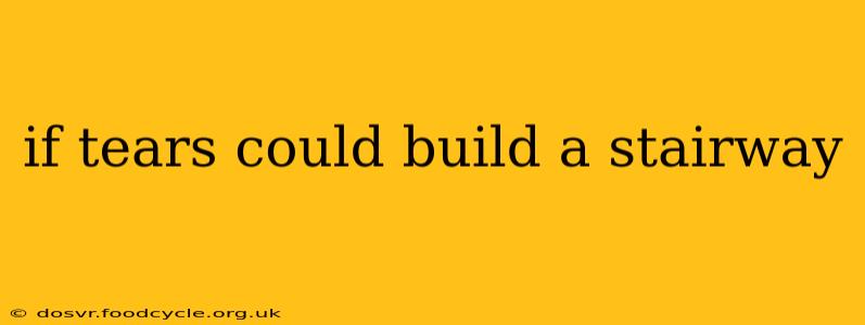 if tears could build a stairway