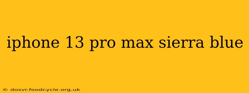 iphone 13 pro max sierra blue