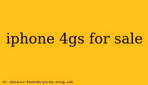 iphone 4gs for sale