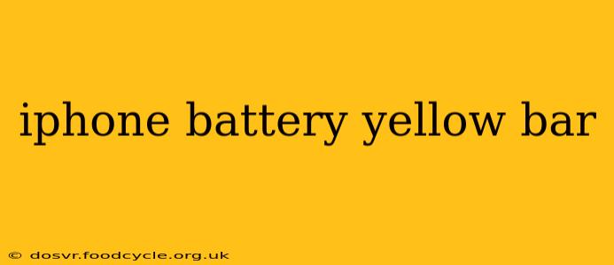iphone battery yellow bar