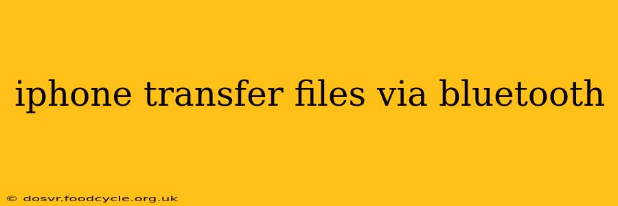 iphone transfer files via bluetooth