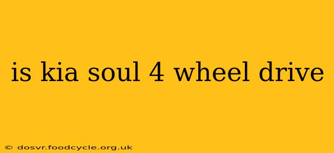 is kia soul 4 wheel drive