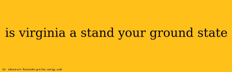 is virginia a stand your ground state