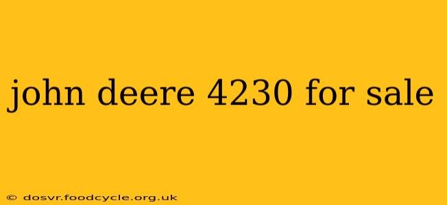 john deere 4230 for sale