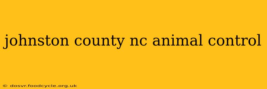 johnston county nc animal control