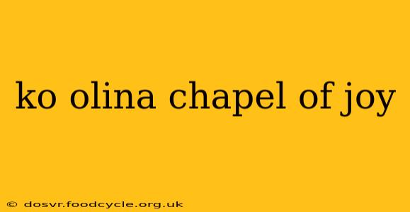 ko olina chapel of joy