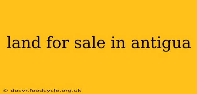 land for sale in antigua