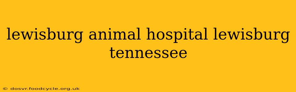 lewisburg animal hospital lewisburg tennessee