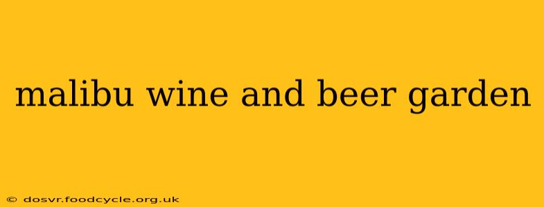 malibu wine and beer garden