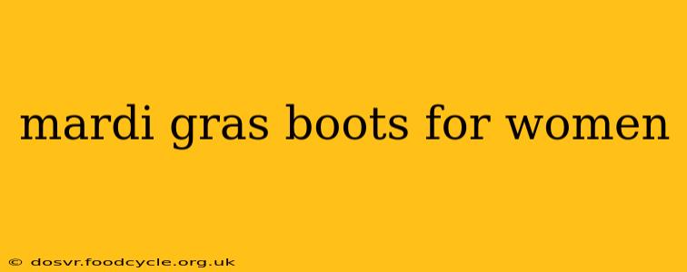 mardi gras boots for women
