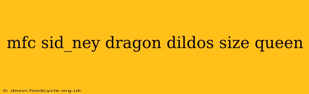 mfc sid_ney dragon dildos size queen mfc sid_ney dragon dildos size queen