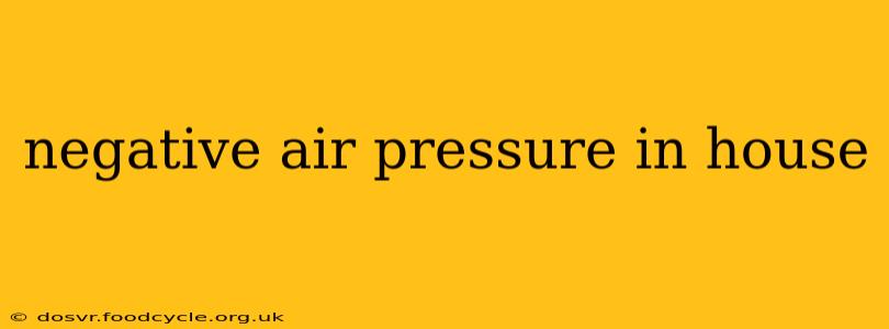negative air pressure in house