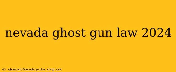 nevada ghost gun law 2024