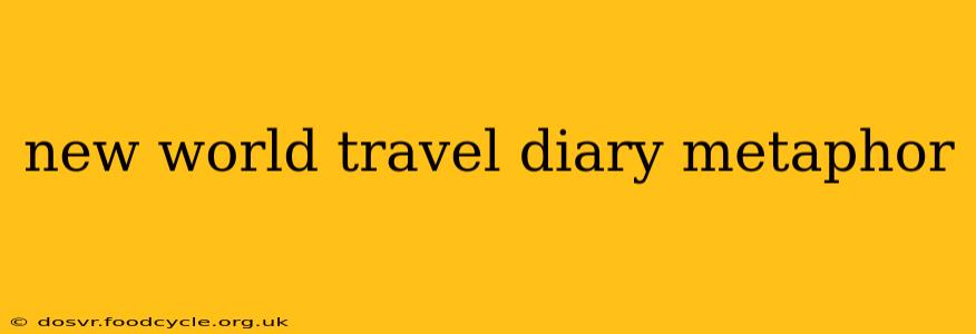 new world travel diary metaphor