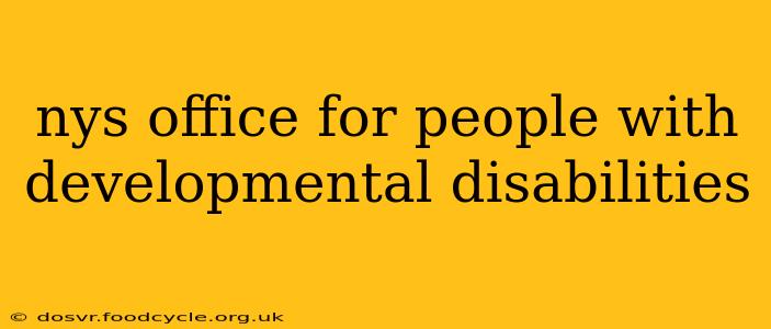 nys office for people with developmental disabilities