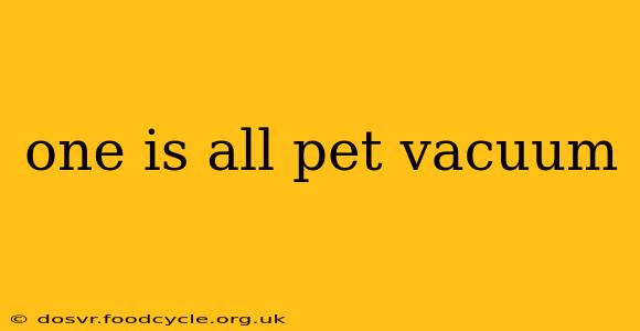 one is all pet vacuum