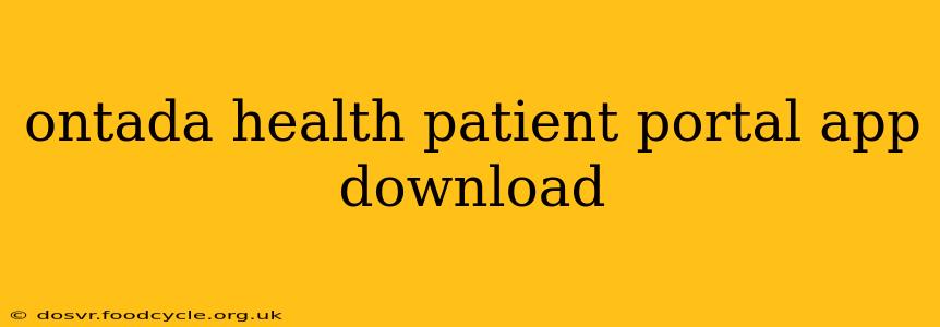 ontada health patient portal app download