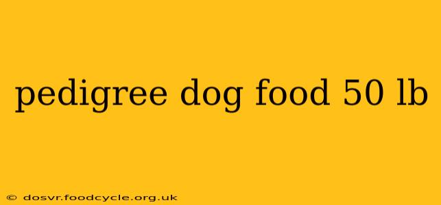 pedigree dog food 50 lb