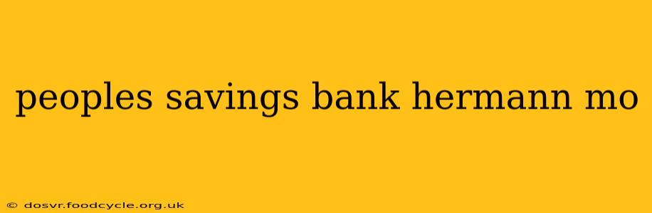 peoples savings bank hermann mo