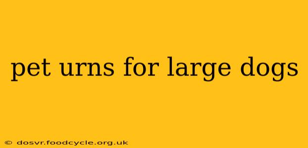 pet urns for large dogs