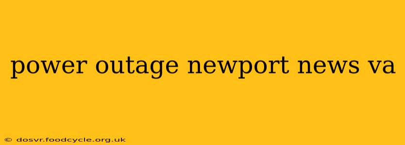 power outage newport news va