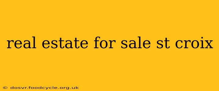 real estate for sale st croix