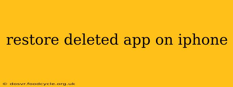 restore deleted app on iphone