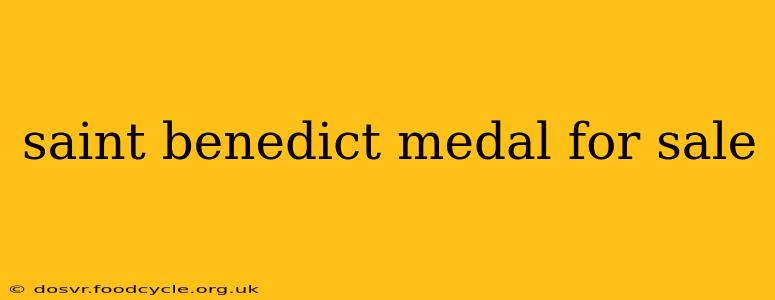 saint benedict medal for sale