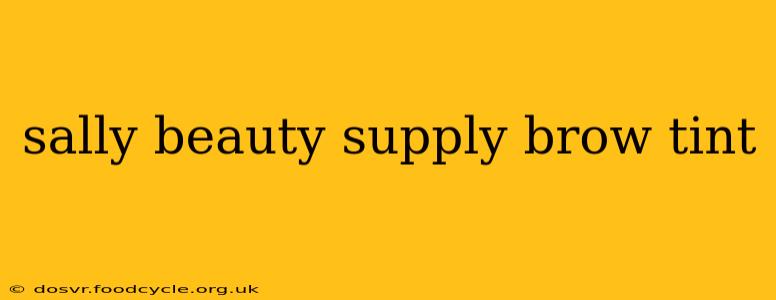 sally beauty supply brow tint