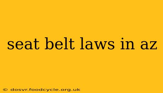 seat belt laws in az