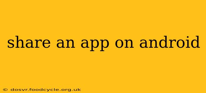 share an app on android