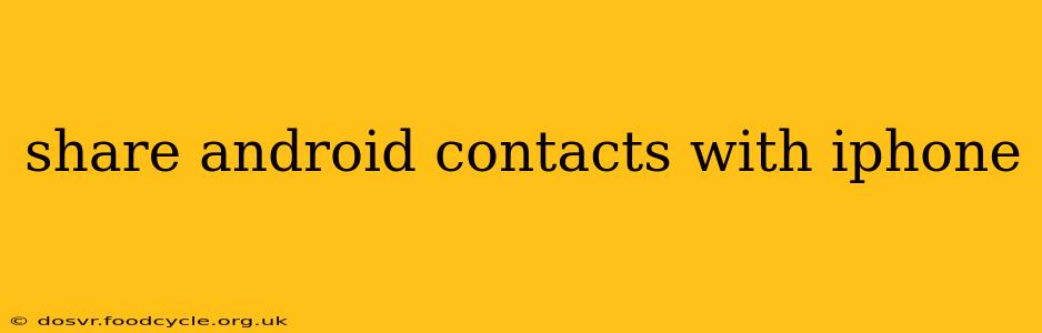 share android contacts with iphone