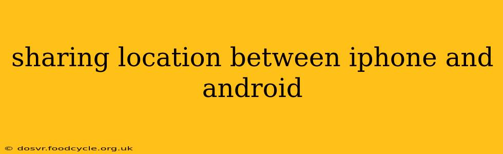 sharing location between iphone and android
