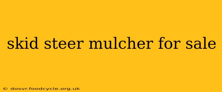 skid steer mulcher for sale