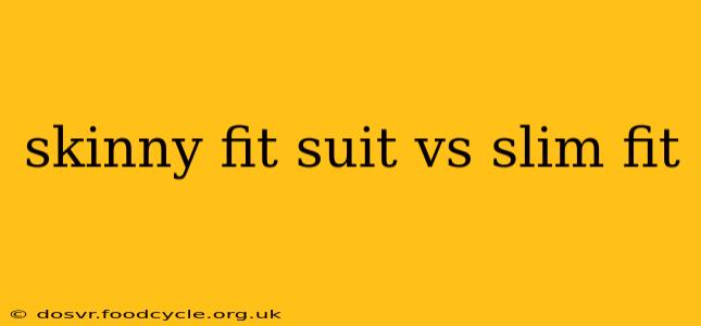 skinny fit suit vs slim fit