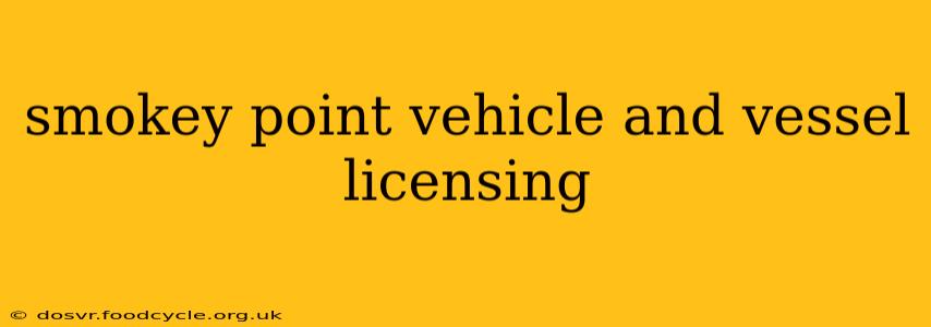 smokey point vehicle and vessel licensing