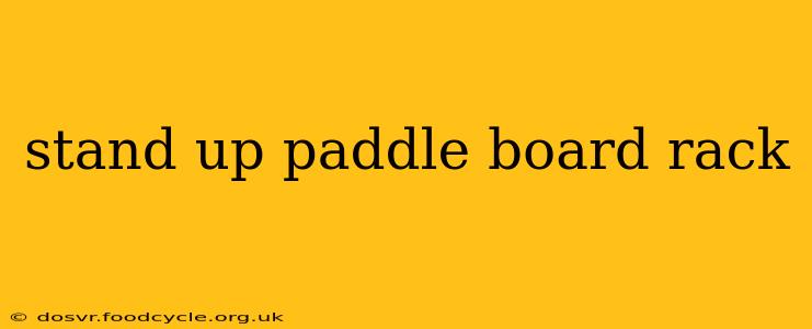 stand up paddle board rack