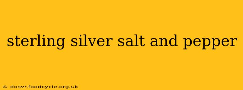 sterling silver salt and pepper