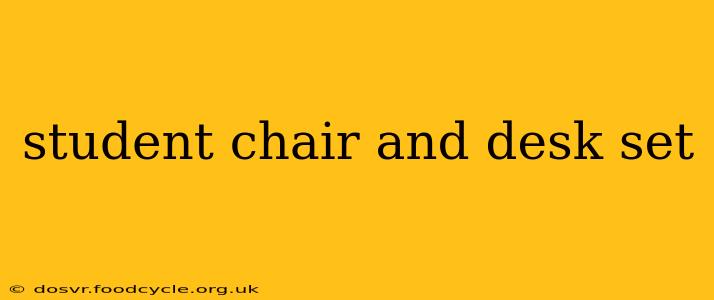student chair and desk set