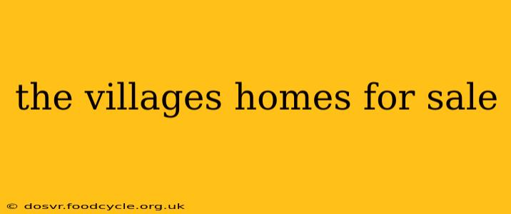 the villages homes for sale
