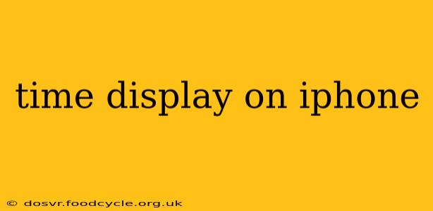 time display on iphone