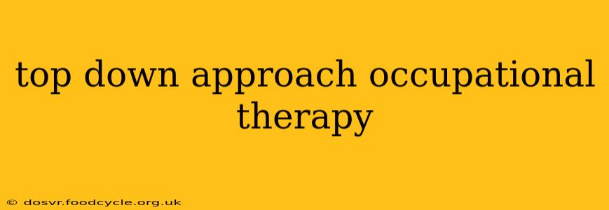 top down approach occupational therapy