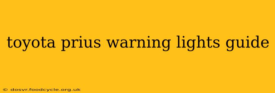 toyota prius warning lights guide