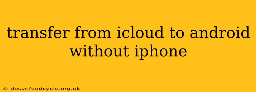 transfer from icloud to android without iphone