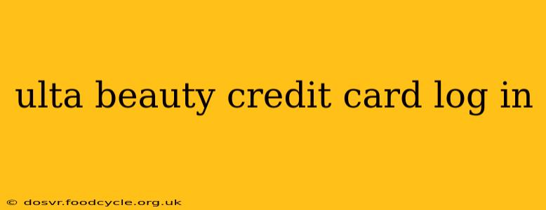 ulta beauty credit card log in