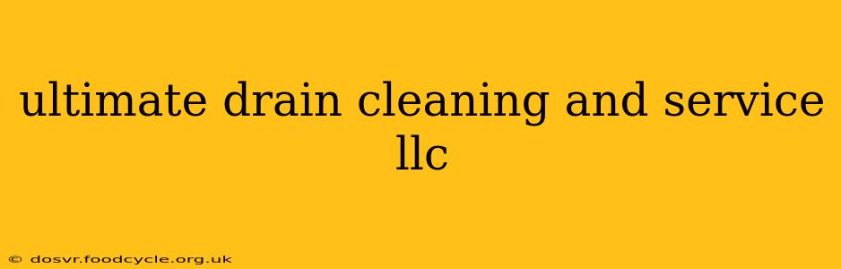 ultimate drain cleaning and service llc